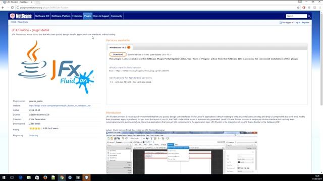 JFX Fluidon in NetBeans 8 ( JavaFX / Java / Plugin ) смотреть онлайн