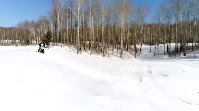 Our snowmobile in testing. смотреть онлайн
