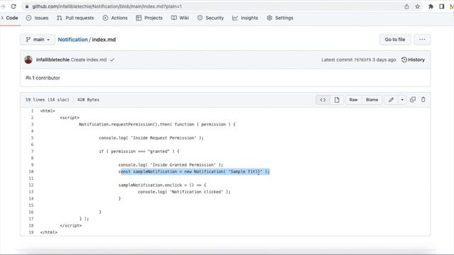Browser Notification using JavaScript смотреть онлайн