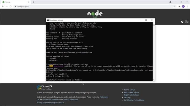 First React Application (Hello World!) смотреть онлайн