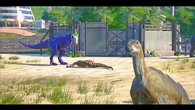 BATMAN vs JOKER Tyrannosaurus REX, Scorpius Rex (E750) Dinosaurs Fight ? JURASSIC WORLD EVOLUTION смотреть онлайн