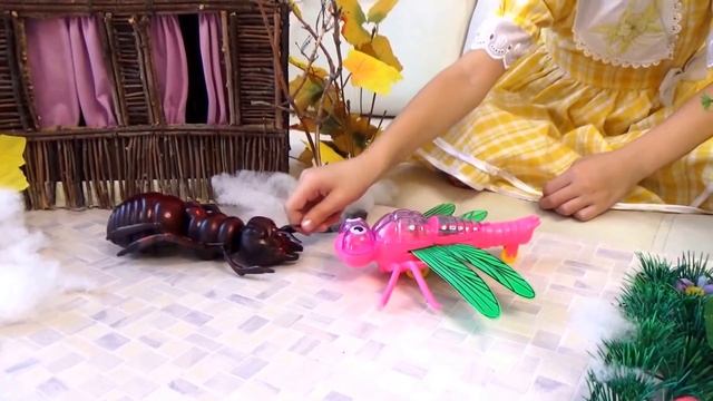 "СТРЕКОЗА и МУРАВЕЙ" басню И.А.Крылова рассказывает Агата/The Ant and the Grasshopper. смотреть онлайн