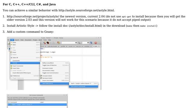 Ubuntu: Is there any shortcut key to align code in Geany editor? смотреть онлайн