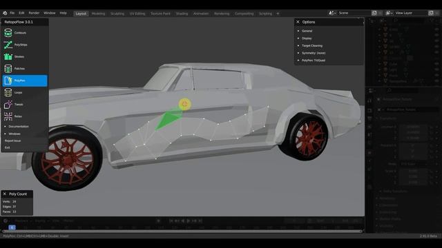 BLENDER 2.91 Пробую аддон retopoflow-master смотреть онлайн