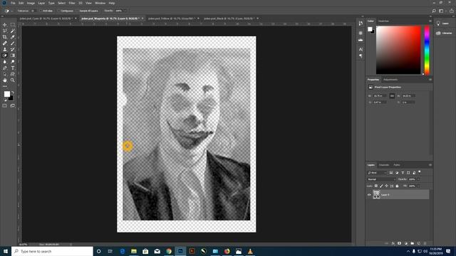 quick JOKER CMYK color separation using photoshop - silk screen printing - tagalog смотреть онлайн