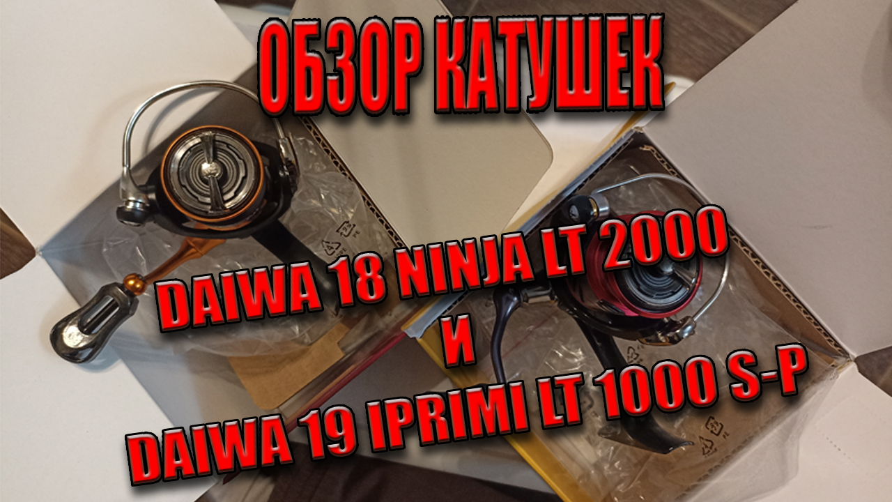 Обзор Катушек Daiwa 18 Ninja LT 2000 и Daiwa 19 Iprimi LT 1000 S-P смотреть онлайн