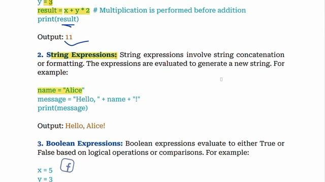 Expression Evaluation in python | Different types of expressions and their evaluation | AKTU смотреть онлайн