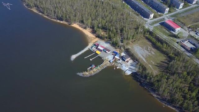 город Качканар летом с высоты полёта смотреть онлайн