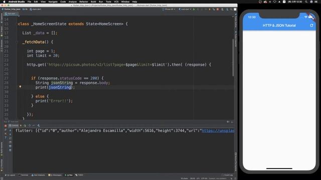 Flutter 강좌 - HTTP and JSON 10분 마스터 смотреть онлайн