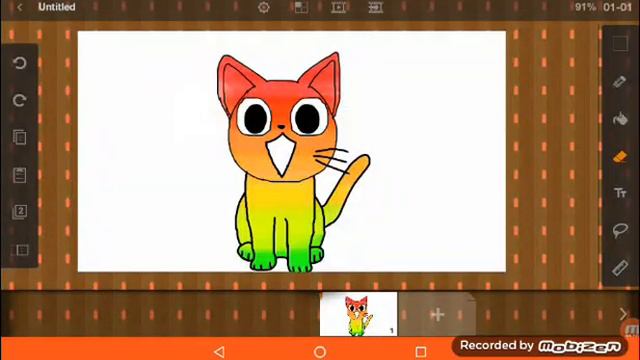 Радужный котик! Срисовка! смотреть онлайн