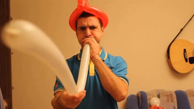 Шапка деда мороза из шаров шдм / Santa Claus hat Balloon shdm смотреть онлайн