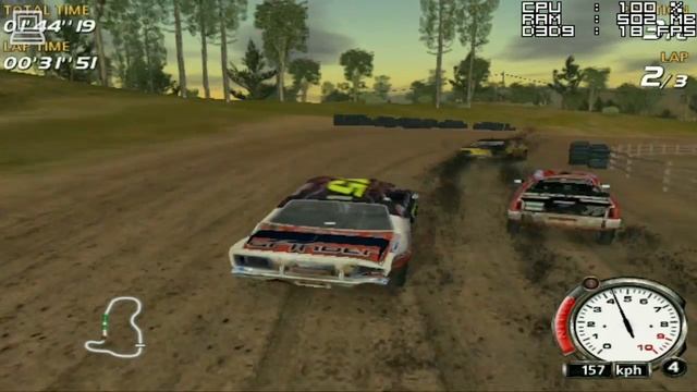 Flatout Gameplay GeForce 2 смотреть онлайн