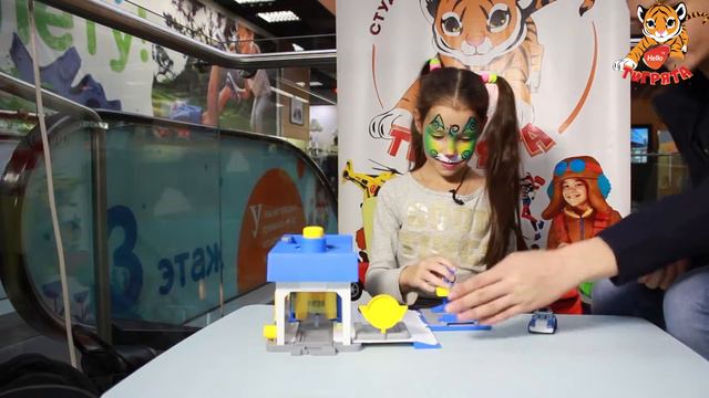 Полина |Обзор автомойки Робокар Полли | Студия юного блогера Тигрята смотреть онлайн