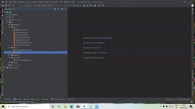 Navigation drawer android studio does not work Error Solved (2min easy steps) смотреть онлайн