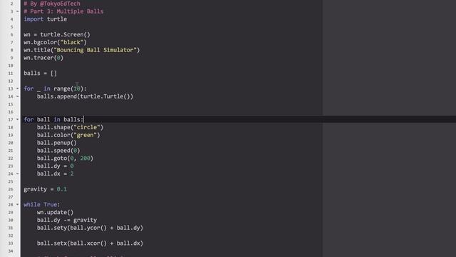 Python Bouncing Ball Simulator 3 смотреть онлайн
