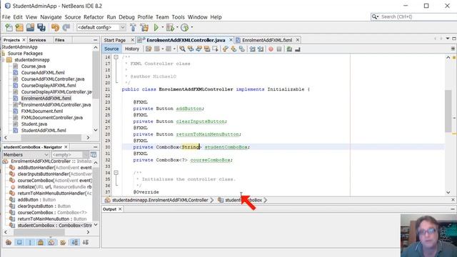 Java, NetBeans, SceneBuilder - Data Entry App - Part 04 - Add Student Course Enrolment 01 смотреть онлайн