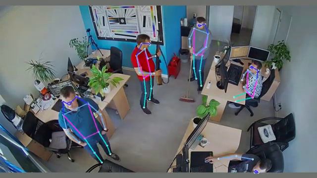 Контроль за движением человеческих рук ног тела головы Автоматически определяет плохое поведение