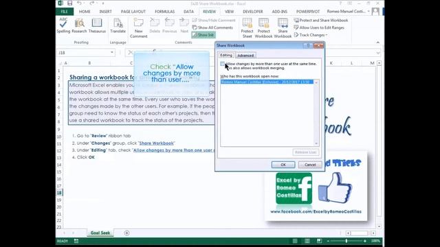 Excel How to Share a Workbook смотреть онлайн