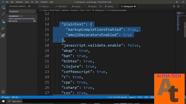 ReactJS Bonus How to Type Emoji ? in VS Code in 2020 VS Code Emoji Extension смотреть онлайн