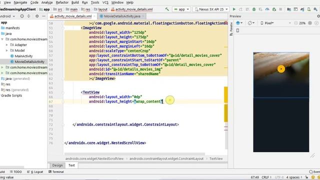 Movies Streaming App part -10(design Movie Details Activity)#MovieStreamingApp смотреть онлайн