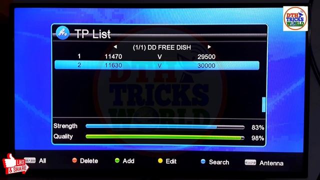 How to Add New Satellite or New TP in DD FREE DISH MPEG4 SET TOP BOX | Invalid TP in DD Free Dish смотреть онлайн