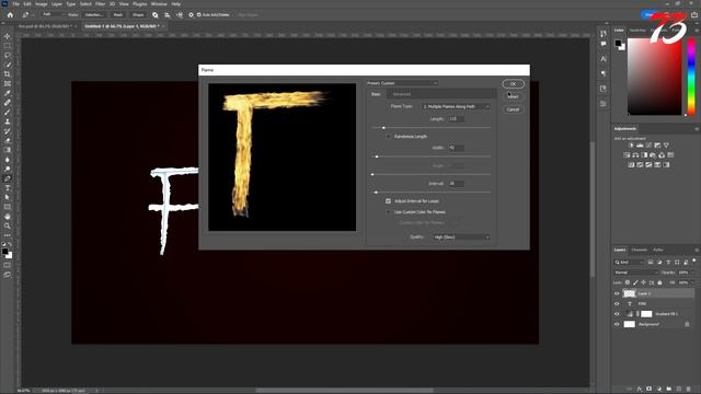 How to create a Fire Text Effect in photoshop | Auto Flame Generator Photoshop Tutorial смотреть онлайн