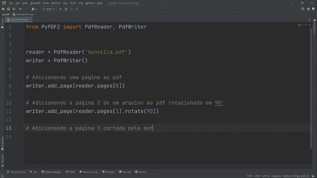 414 - Rotacionando e recortar páginas pdf com PyPDF2 Python смотреть онлайн