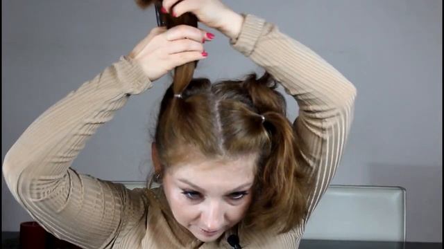 Стрижка "Каскад" на средние волосы за 10 минут самой себе/Como cortar el pelo en casa, paso a paso❤ смотреть онлайн