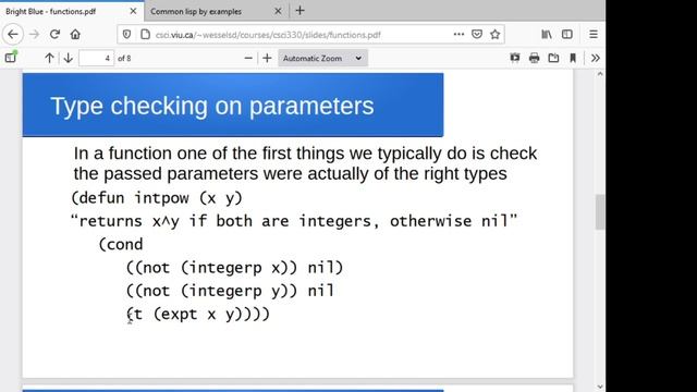 Function definitions in common lisp смотреть онлайн
