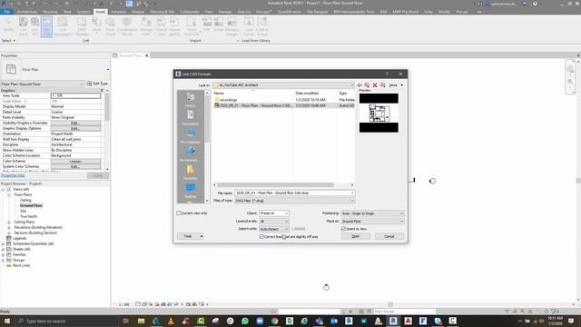 Importing a CAD file into Revit смотреть онлайн