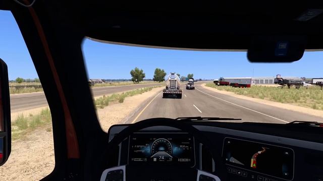 Разбрасыватель удобрений. Тукумкэри - Гарден-Сити ➣ American Truck Simulator #112 | Logitech G29 смотреть онлайн