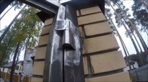 Приварка петель калитки с усилением