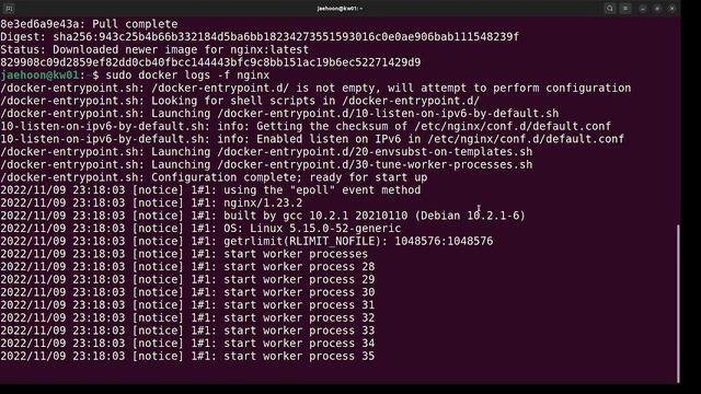 Check container log, Access container shell смотреть онлайн