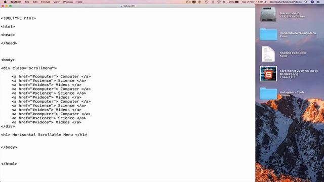 How to CODE a Horizontal Scrollable Menu Using HTML5 & CSS3 | New смотреть онлайн