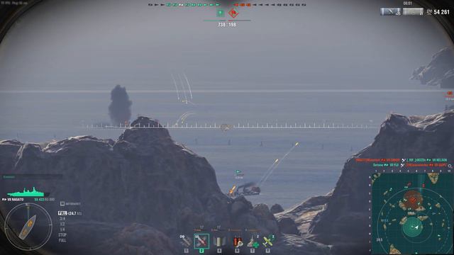 World of Warships 2021 NAGATO случайный бой смотреть онлайн