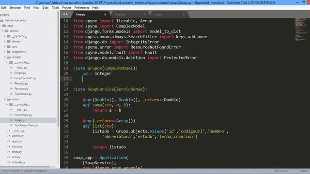 IMPLEMENTACIÓN DE SERVIDOR SOAP DESDE DJANGO PYTHON смотреть онлайн