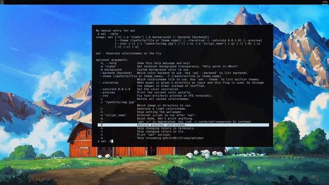 pywal: automatic color schemes for linux смотреть онлайн