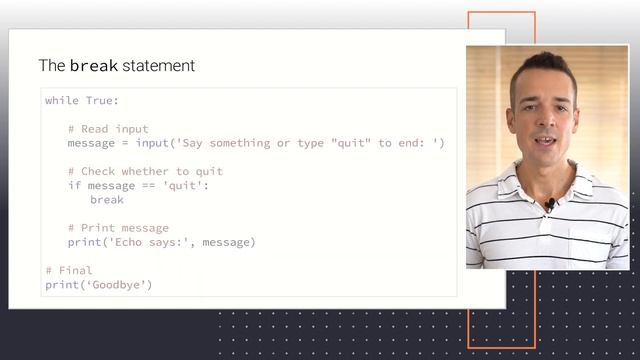 The Python “BREAK” statement | Interrupting the execution of a loop смотреть онлайн