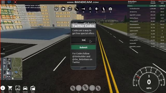 ROBLOX : Codes for Vehicle Simulator смотреть онлайн