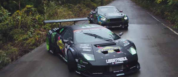HOONIGAN - KEN BLOCK'S Lamborghini & Ford Mustang