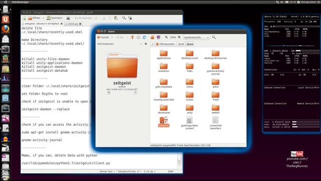Ubuntu 11.04 : Zeitgeist смотреть онлайн