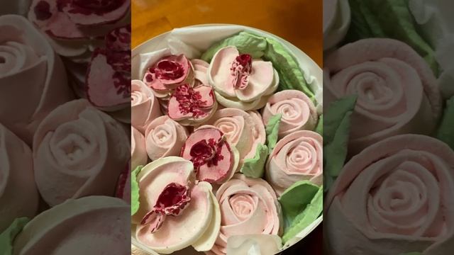 Зефирная флористика, ручная работа