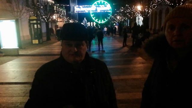 Венгрия . Кестхей. Поздравление с новым годом .  2020 наступил