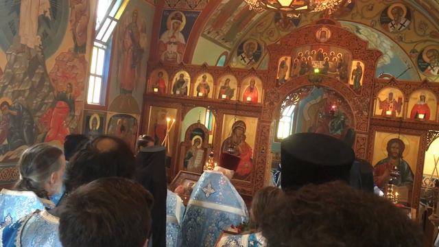 082821, молебен Успению, Dormition moleben, Кладб. Часовня, Cemetery Chapel, Holy Trinity, Jord, N смотреть онлайн