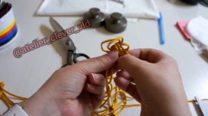 Плетение осетинских пуговиц для ирон хадон