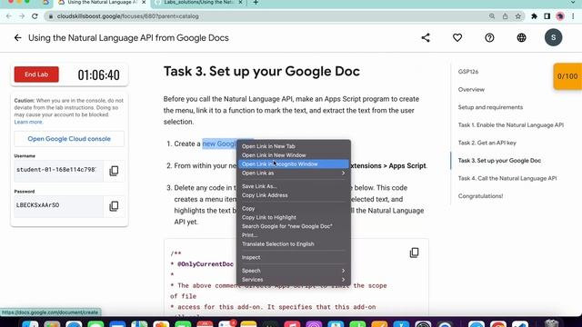 Using the Natural Language API from Google Docs || #qwiklabs || #GSP126 || [With Explanation?️] смотреть онлайн