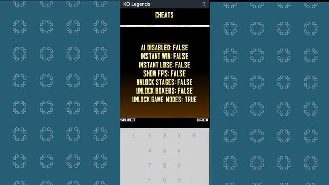 KO Legends - Java Game - Cheat Code #emulator #javagame