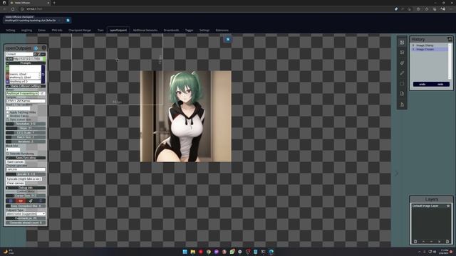 How to Outpaint QUICK and EASILY in STABLE DIFFUSION | OpenOutpaint full tutorial смотреть онлайн
