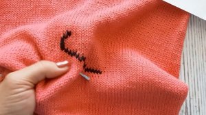 Вышивка на вязаных изделиях