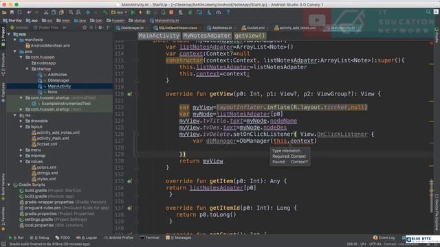 Kotlin android tutorial - 54 - Delete notes from Sqlite database смотреть онлайн